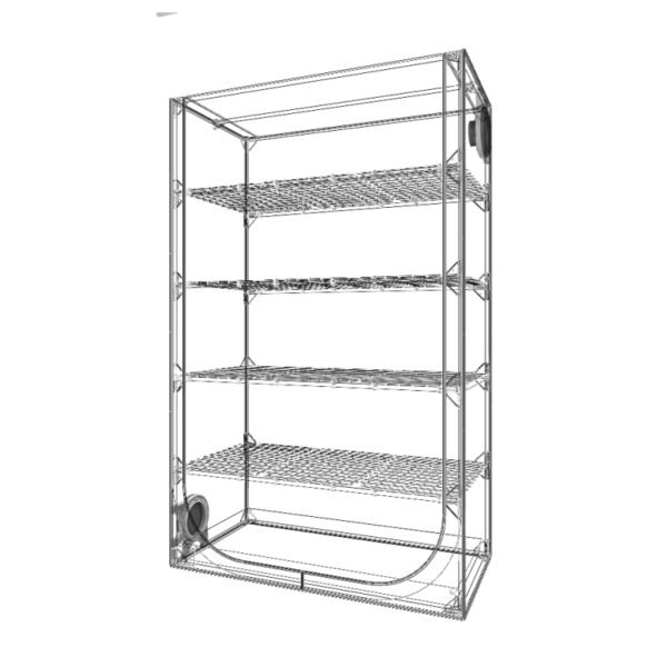 ARMARIO DARK PROPAGATOR REV 4.0 120X60X190 CM - Imagen 2