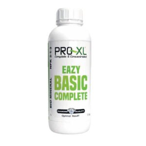 Botella de Eazy Basic Complete PRO-XL de 1 litro, fertilizante completo para enraizamiento, crecimiento y floración de plantas.