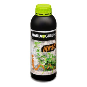 Botella de Humus Maria Green, abono orgánico líquido que mejora el sustrato y potencia el enraizamiento.