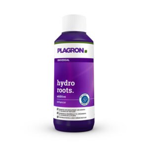 Botella de Hydro Roots Plagron, aditivo con fósforo y boro que estimula el crecimiento de raíces fuertes y sanas.