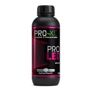 Botella de PRO-LED PRO-XL, fertilizante líquido para cultivos con iluminación LED.