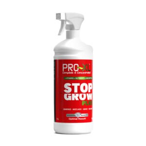 Botella de Stop Grow Plus PRO-XL, regulador de crecimiento que controla la altura y estimula la floración.