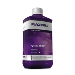 Botella de Vita Start Plagron 1 litro, estimulador de crecimiento vitamínico para plántulas, esquejes y plantas madre.