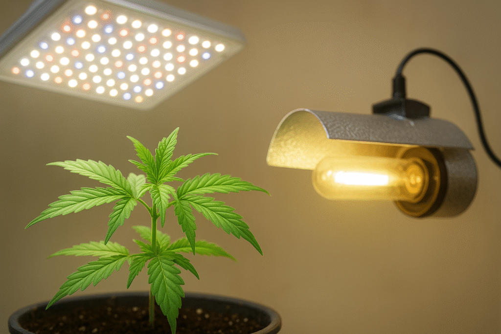 ¿cual es mejor para el cultivo de marihuana, LED o HPS?